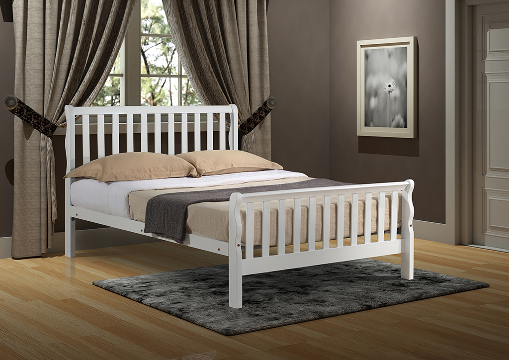 leon-double-bed-white - HJ furniture